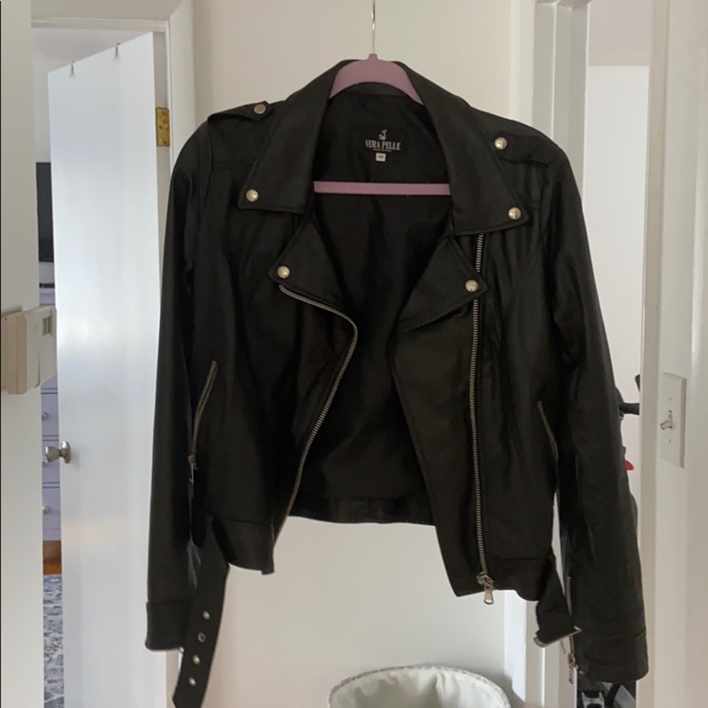 Vera Pelle Leather Jacket. 100% authentic